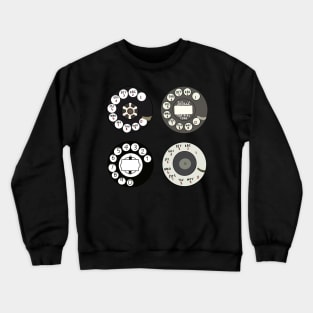 Retro Rotary Dial Crewneck Sweatshirt